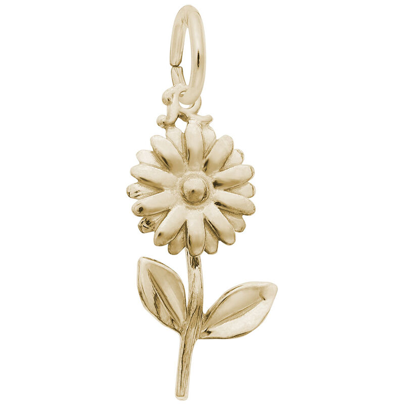 Daisy Charm in 14K Yellow Gold image number null