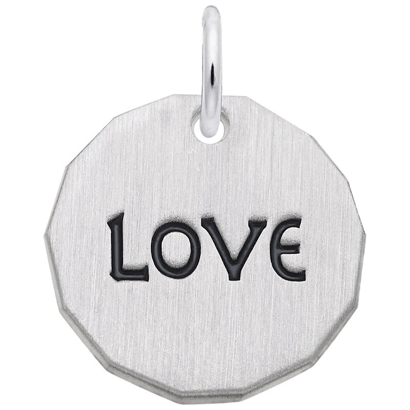 Love Sterling Silver Charm image number null