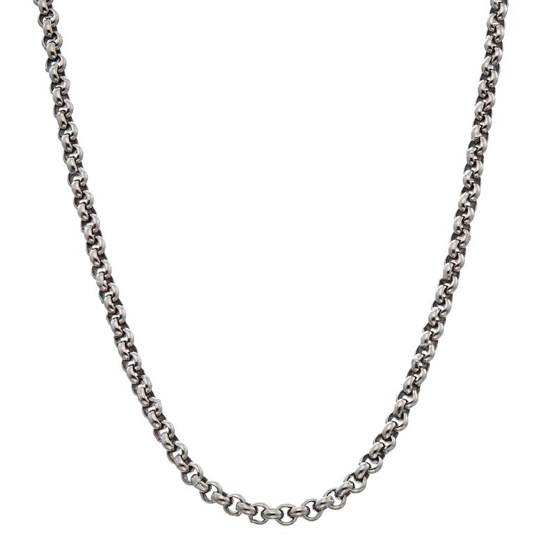 BLACK & BLUE Round Rollo Chain 24” image number null