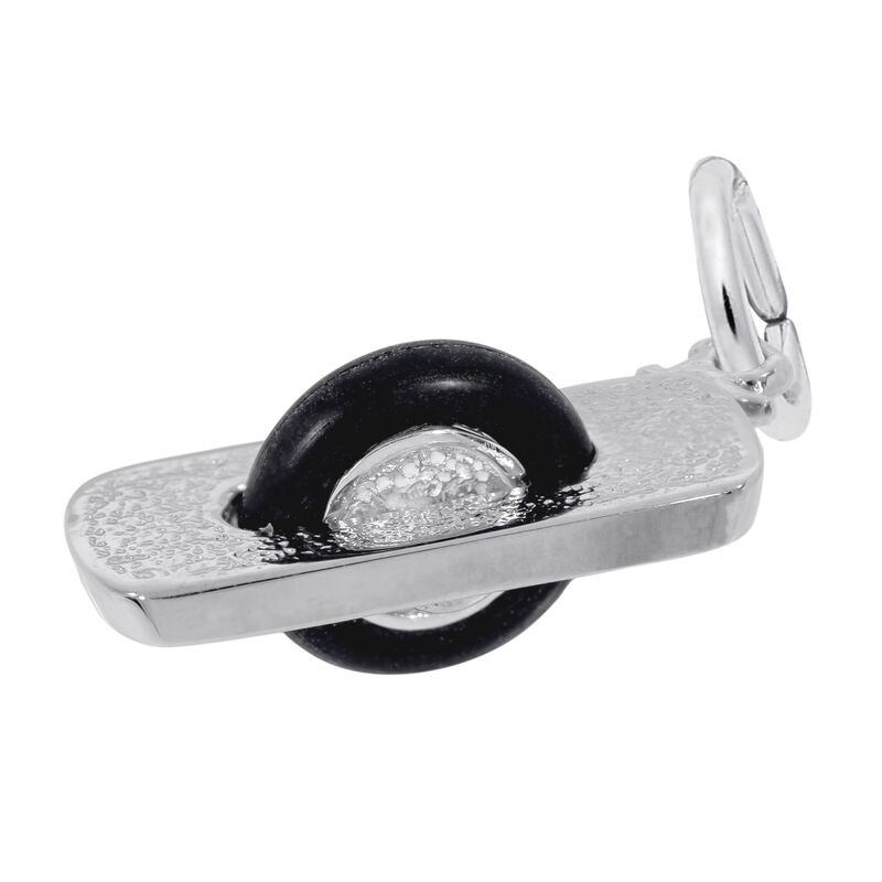 Hoverboard Charm in Sterling Silver image number null