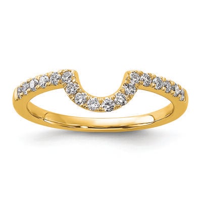 Lab Grown Diamond 27ctw. Contour & 14k Yellow Gold Anniversary Ring