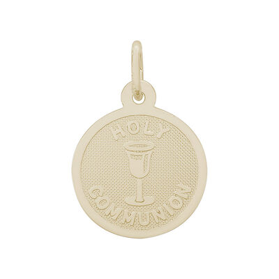 Holy Communion Charm in 14k Yellow Gold 