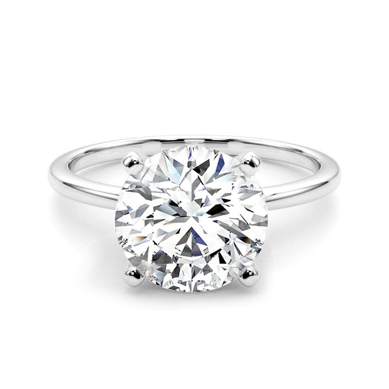 Brilliant-Cut Lab Grown 6ctw. EF VS Certified Diamond Solitaire Engagement Ring in 14k White Gold image number null