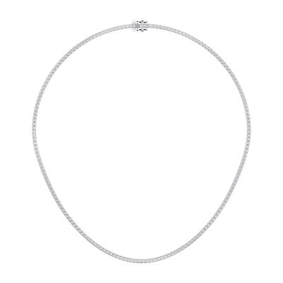 Lab Grown Diamond 7ctw. Tennis Necklace in 14k White Gold