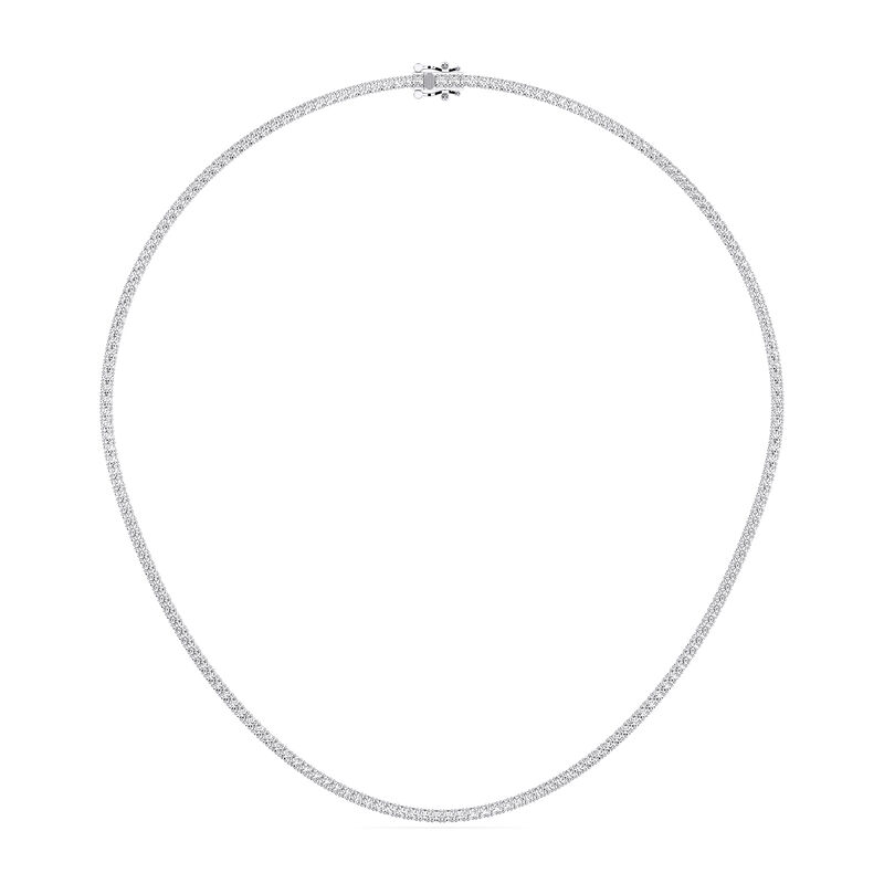 Lab Grown Diamond 7ctw. Tennis Necklace in 14k White Gold image number null