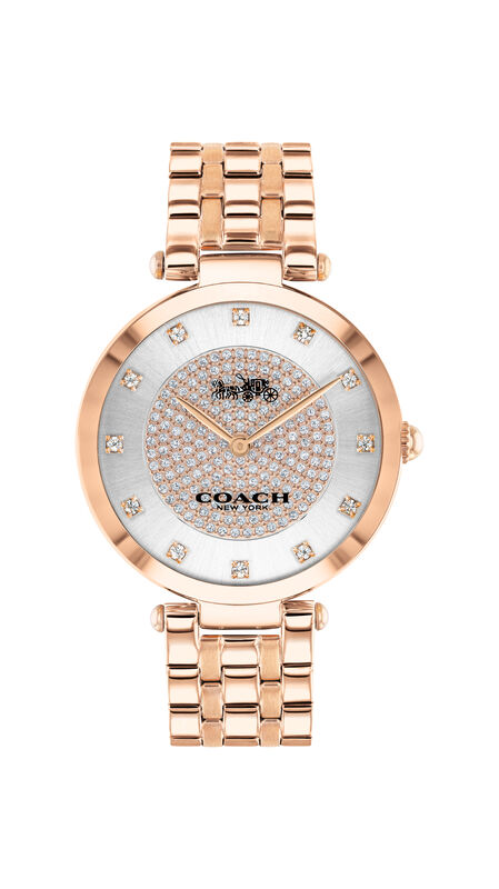 Coach Ladies' Rose Gold Plated Stainless Steel Park Watch 14503735 image number null
