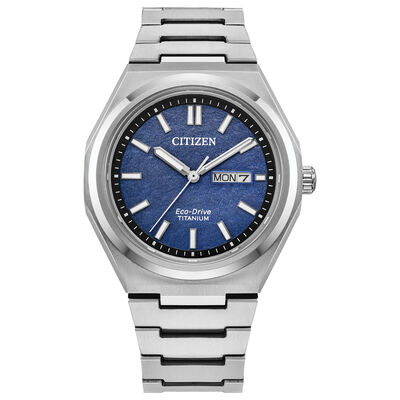 Citizen  Super Titanium Classic Blue Dial AW0130-85L