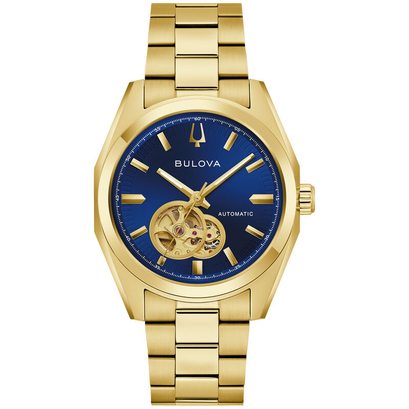 Bulova Surveyor Automatic Blue Dial Watch 97A203 image number null