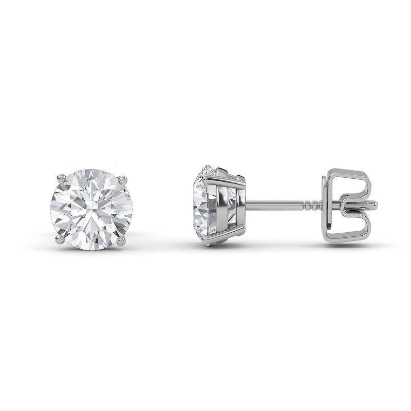 Brilliant-Cut 1 3/4ctw. Lab Grown Diamond Stud Earrings in 14k White Gold image number null