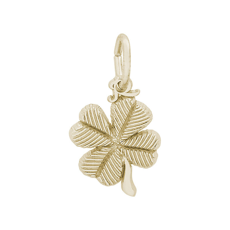 4 Leaf Clover 14K Yellow Gold Charm image number null