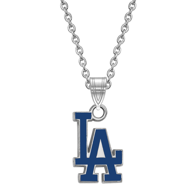 Los Angeles Dodgers Small Pendant in Sterling Silver image number null