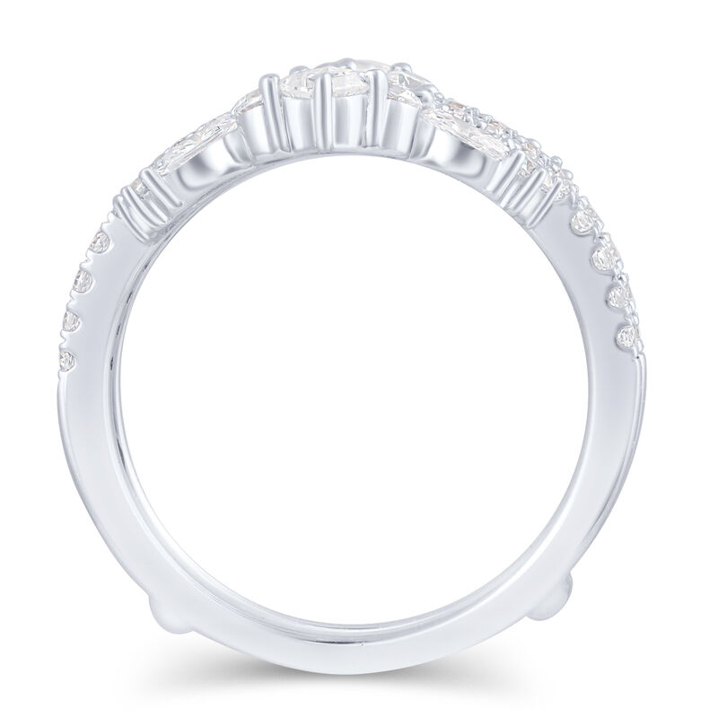 Princess, Marquise & Brilliant-Cut Lab Grown 1.22ctw. Diamond Stacking Insert Ring in 14k White Gold image number null
