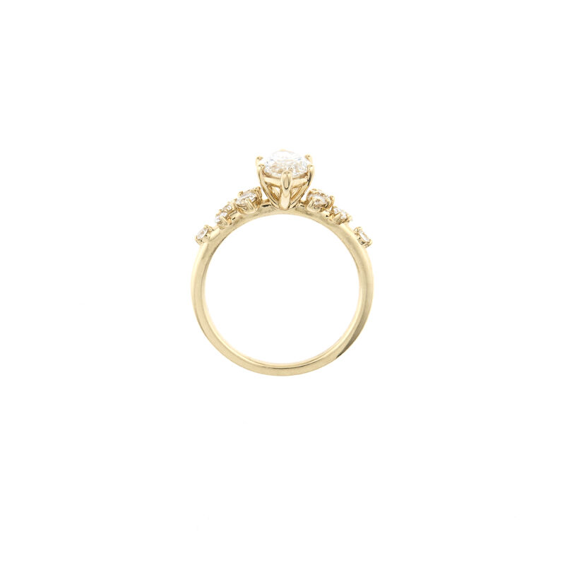 Knightley. Marquise-Cut Lab Grown 2ctw. Diamond Bridal Set in 14k Yellow Gold image number null