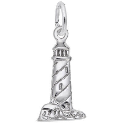 Lighthouse Charm in Sterling Silver