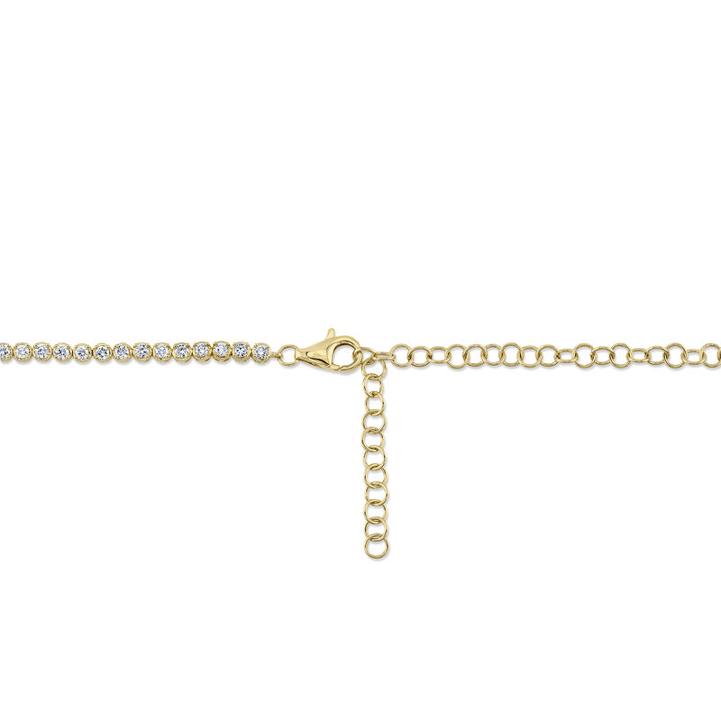 Shy Creation Diamond 6ctw. Tennis Necklace in 14k Yellow Gold image number null