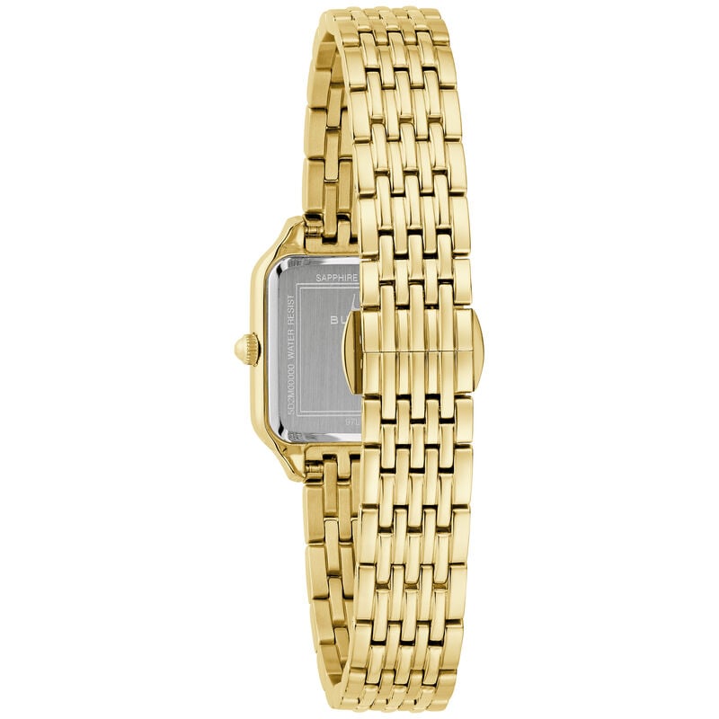 Bulova Classic Sutton Square Champagne Dial Gold Tone 97L191 image number null