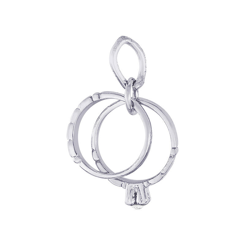 Wedding Ring Sterling Silver Charm image number null