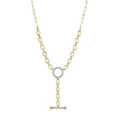 Shy Creation Diamond 1/4ctw. Fashion Necklace in 14k Yellow Gold