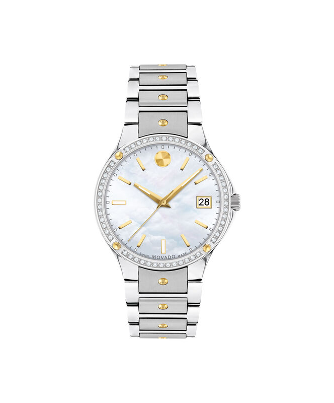 Movado SE  Two-Tone Stainless Steel Watch With Diamonds 0607517 image number null