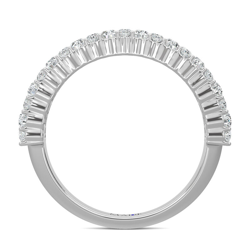 Lab Grown Diamond 1/4ctw. Pear & 14k White Gold Anniversary Ring image number null