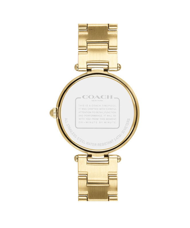 COACH Ladies "Park" Gold Plated Stainless Steel Watch 14503093 image number null