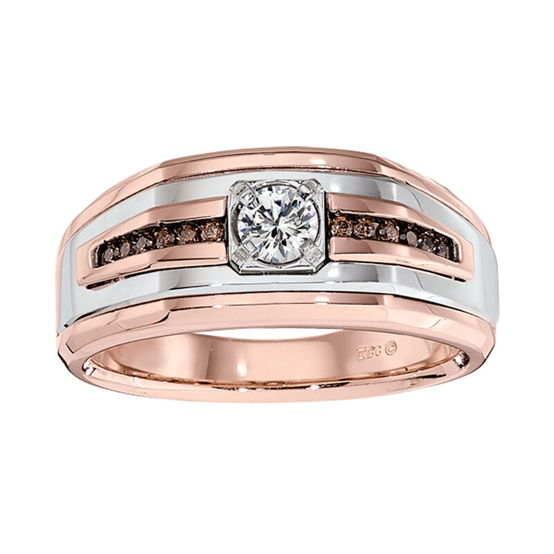 IBGoodman White & Brown Genuine Diamond Fashion Ring image number null