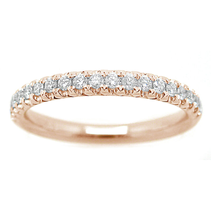 Timeless Classic 1/4ctw. Diamond Wedding Band in 14k Rose Gold image number null