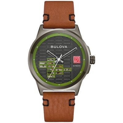Bulova Frank Lloyd Wright Automatic Gray and Green Dial 98A330