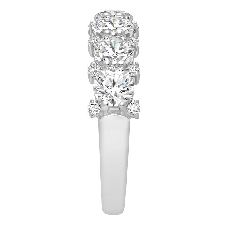 Lab Grown Diamond 2 1/2ctw. Stackable & 14k White Gold Anniversary Ring image number null