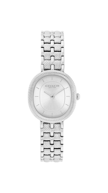 Coach Harlow Oval Silver Dial Stainless Steel Watch 14504659 image number null
