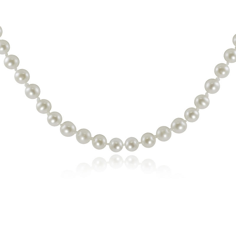 Freshwater Pearl Strand Necklace 18" image number null
