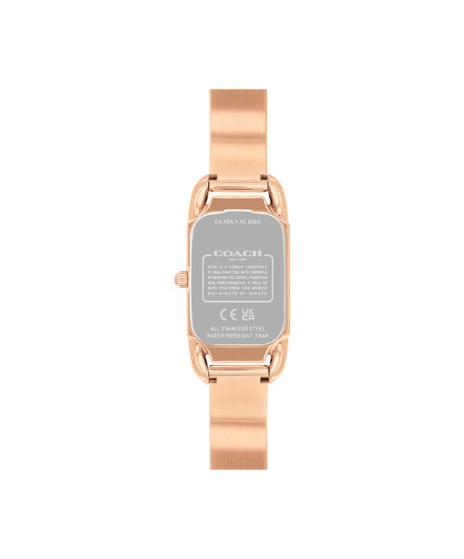 COACH Ladies' Rose Gold Tone Stainless Steel Cadie Watch 14504194