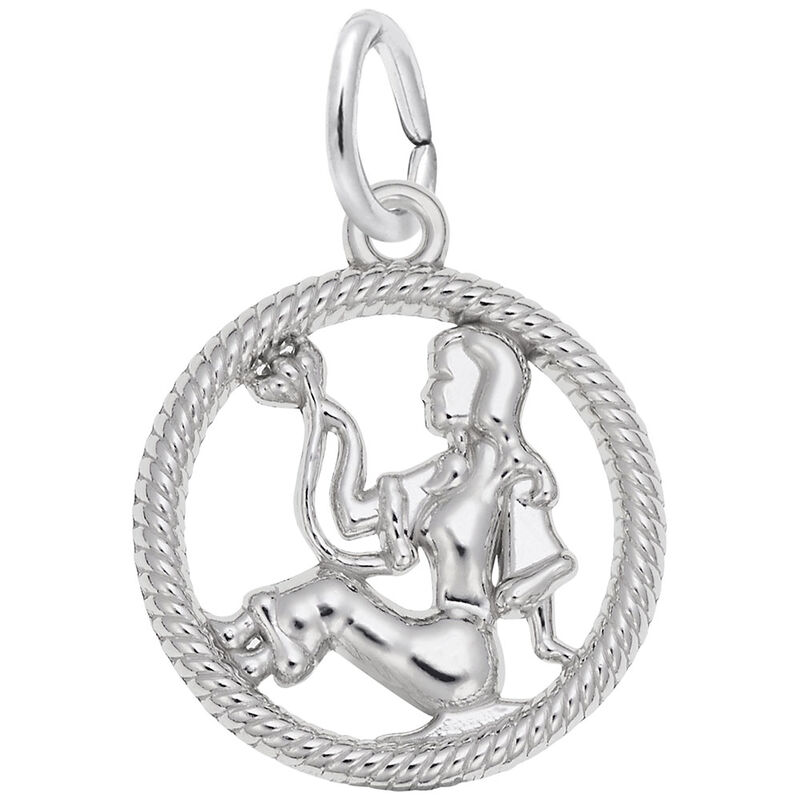 Virgo Charm in Sterling Silver image number null