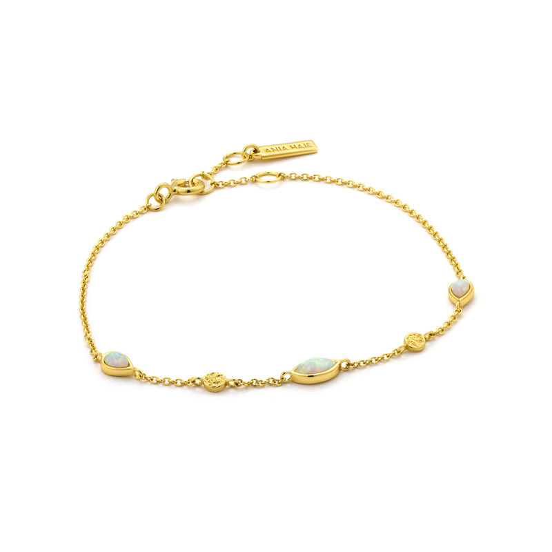 Opal Color Bracelet in Sterling Silver/ Gold Plated image number null