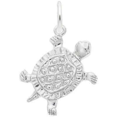 Turtle Charm in Sterling Silver