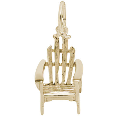 Adirondack Chair Charm in 14K Yellow Gold