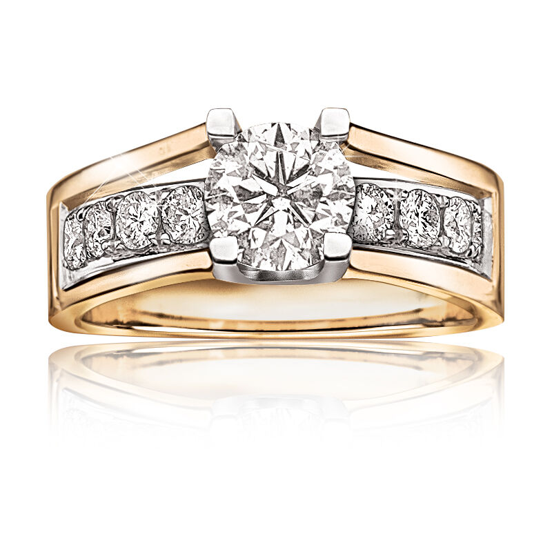 Canadian Ice™ 1+ct. tw. Diamond Engagement Ring in 14k Yellow Gold image number null