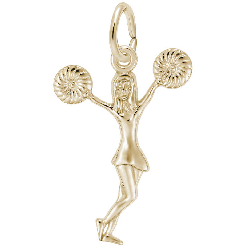 Pom Pom Girl Charm in 14K Yellow Gold image number null