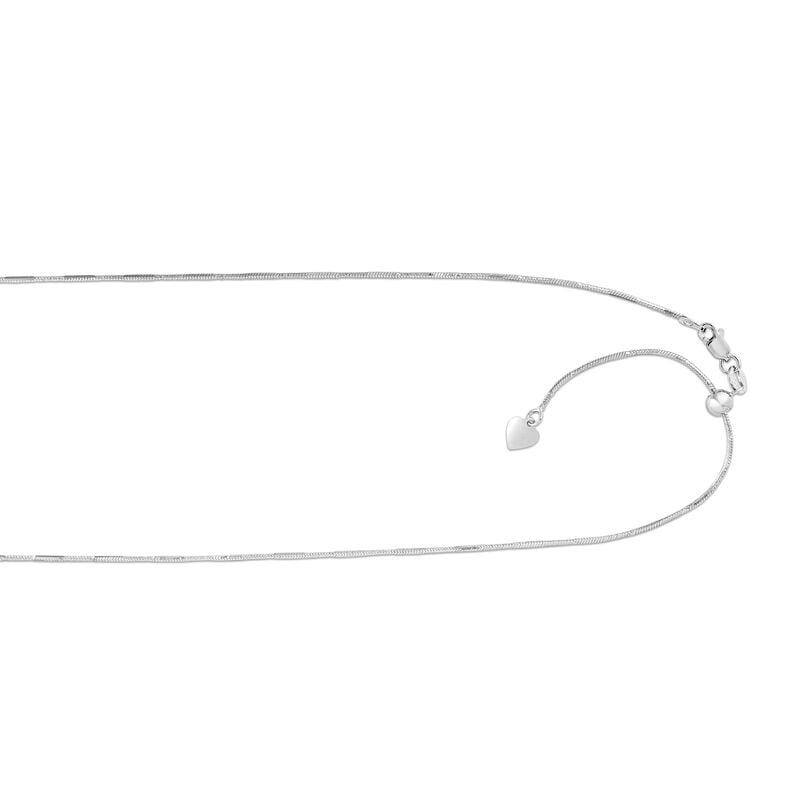 Snake Chain 22" in Sterling Silver (1.1mm) image number null