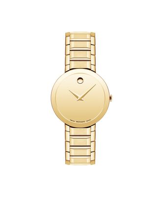 Movado Ladies' Yellow-Tone Sapphire Watch 0607549
