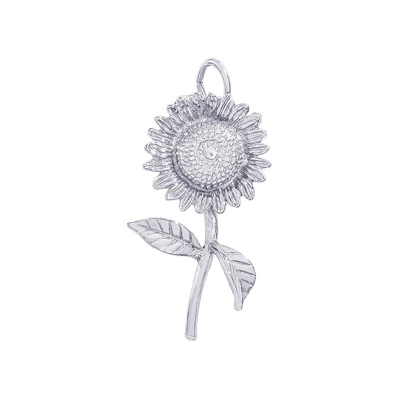 Sunflower Sterling Silver Charm image number null