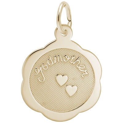 Godmother Charm in 14k Yellow Gold