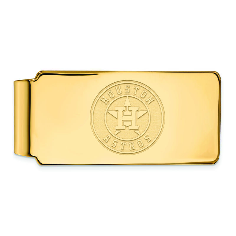 Houston Astros Money Clip in Gold Plated Sterling Silver image number null