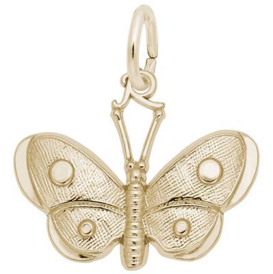 Butterfly Charm in 10k Yellow Gold