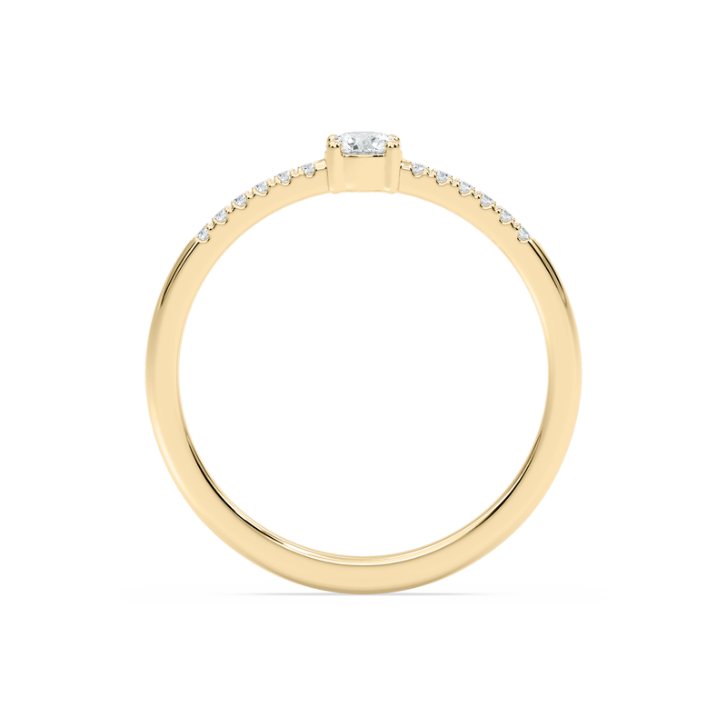 Lab Grown Diamond Promise Ring in 10k Yellow Gold image number null