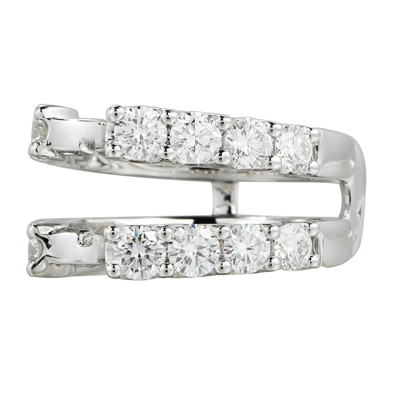 Brilliant-Cut 2 1/3ctw. Diamond Cathedral Insert in 14k White Gold image number null