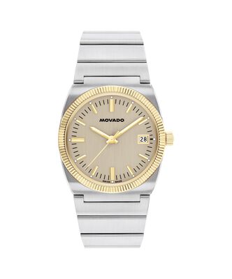 Movado Heritage Ondoplan Watch Warm Grey Dial 3650216