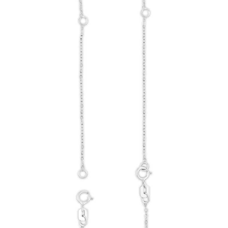 Brilliant-Cut Lab Grown 1/2ct. FG VS Lab Grown Diamond Half Moon Pendant in 14k White Gold image number null