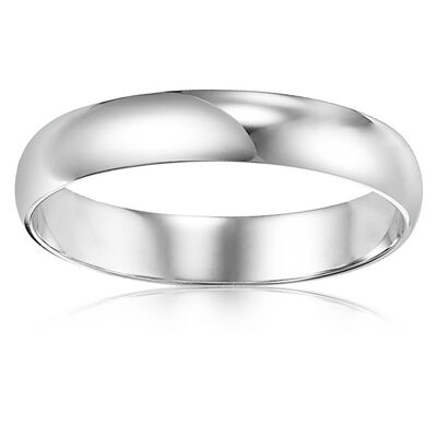 Men's Classic 3mm Wedding Band in 10k White Gold
