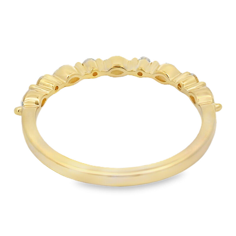 Diamond 3/8ctw. Marquise & 14k Yellow Gold Anniversary Ring image number null